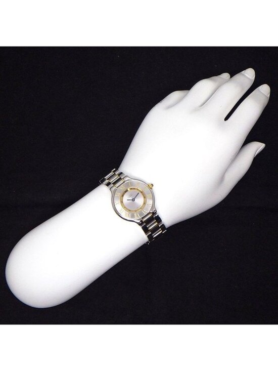Cartier Watch Vantian Sunray Silver Dial SS main image 7